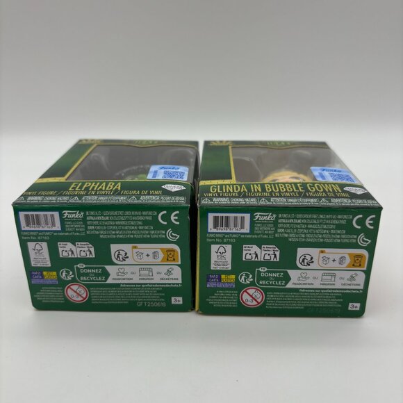 Funko Minis Wicked Vinyl Figure Glinda Elphaba Glitter Diamond Collection NEW - Picture 3 of 4